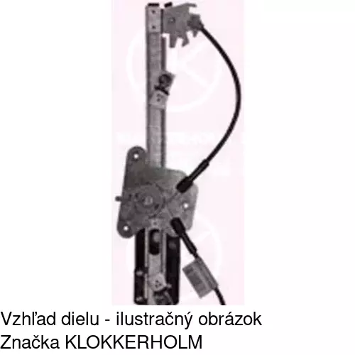 Mechanizmus sťahovania okna elektrický bez motora POLCAR 2333PSG3E