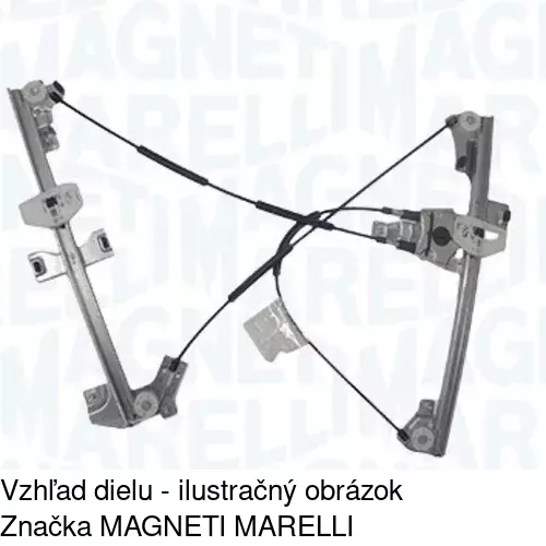 Elektrický mechanizmus okna dverí 2350PSE1 /POLCAR/ - obr. 3