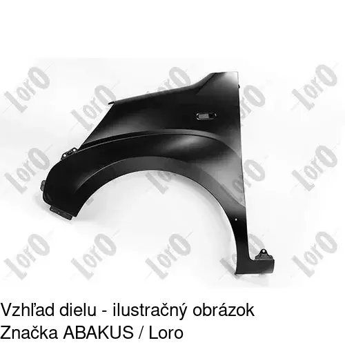 Predný blatník 239101 /POLCAR/ - obr. 2