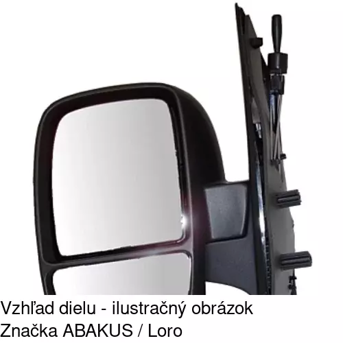 Vonkajšie zrkadlo 2396512E /POLCAR/ - obr. 1