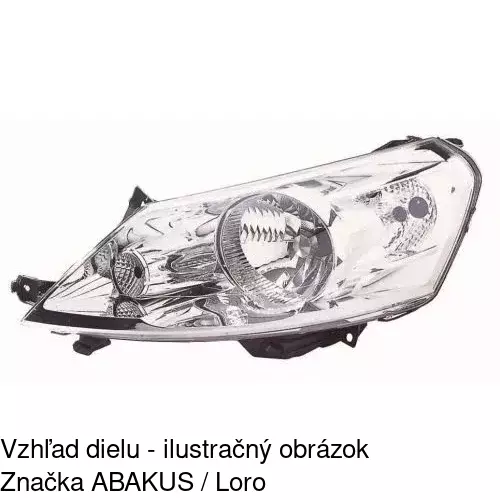 Hlavný reflektor 239710-V /POLCAR/ - obr. 3