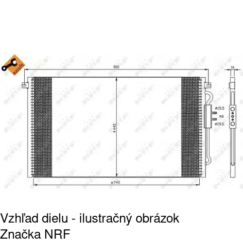 Chladiče klimatizácie 2401K8C4 /POLCAR/
