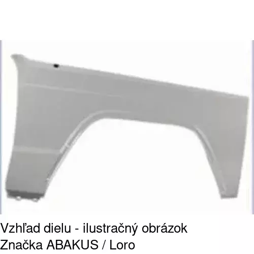 Predný blatník POLCAR 240402