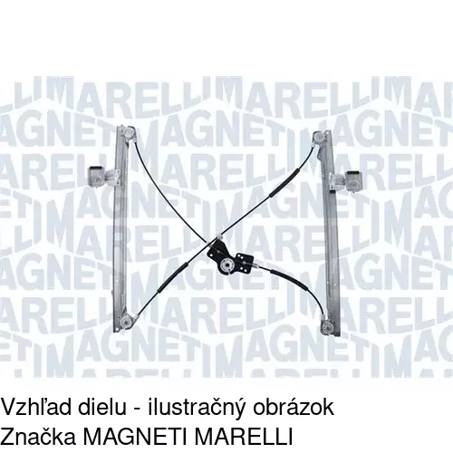 Elektrický mechanizmus okna dverí 2421PSE2 /POLCAR/ - obr. 3