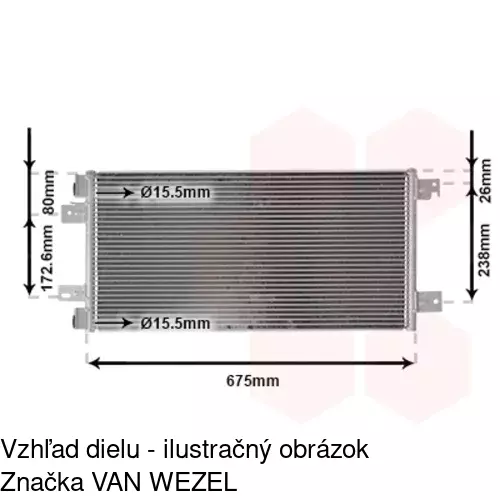 Chladiče klimatizácie 24D1K8C1 /POLCAR/ - obr. 1