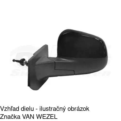 Vonkajšie zrkadlo 2502511M /POLCAR/ - obr. 3
