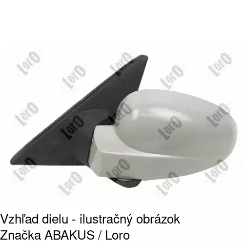 Vonkajšie zrkadlo POLCAR 2507512S