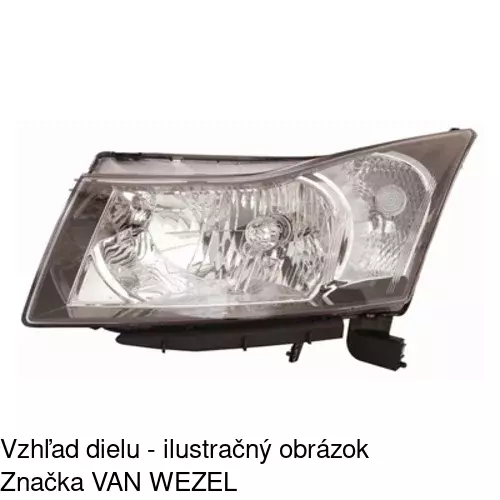 Hlavný reflektor 250809-E /POLCAR/ - obr. 2