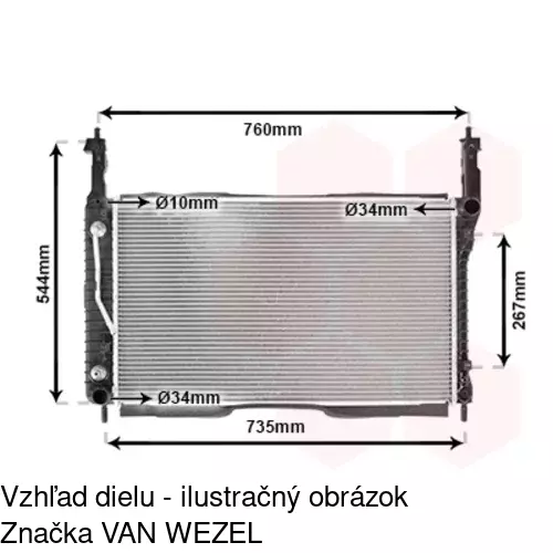 Chladiče vody 255008-1 /POLCAR/ - obr. 1