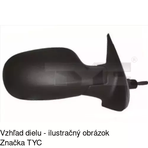 Vonkajšie zrkadlo 2707512E /POLCAR/ - obr. 3