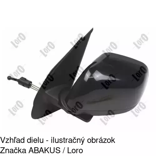 Vonkajšie zrkadlo 2708511E /POLCAR/ - obr. 3