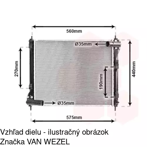 Chladiče vody 271308-1 /POLCAR/ - obr. 1