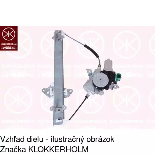 Mechanizmus sťahovania okna elektrický bez motora 2713PSG2 /POLCAR/