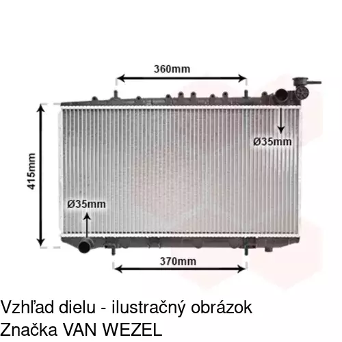 Chladiče vody 272808-2 /POLCAR/ - obr. 1