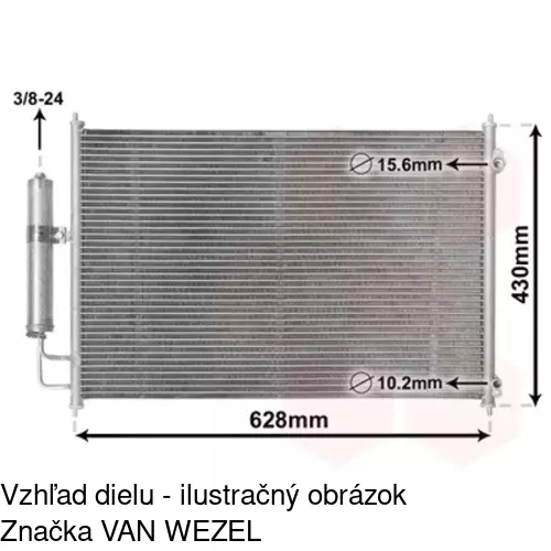 Chladiče klimatizácie 2747K81K /POLCAR/ - obr. 3