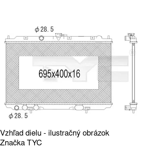 Chladiče vody POLCAR 2756081K