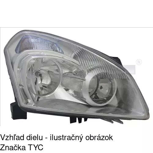 Hlavný reflektor 275909-H /POLCAR/ - obr. 1