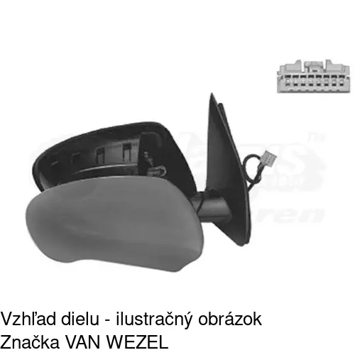 Vonkajšie zrkadlo 2759516E /POLCAR/ - obr. 1
