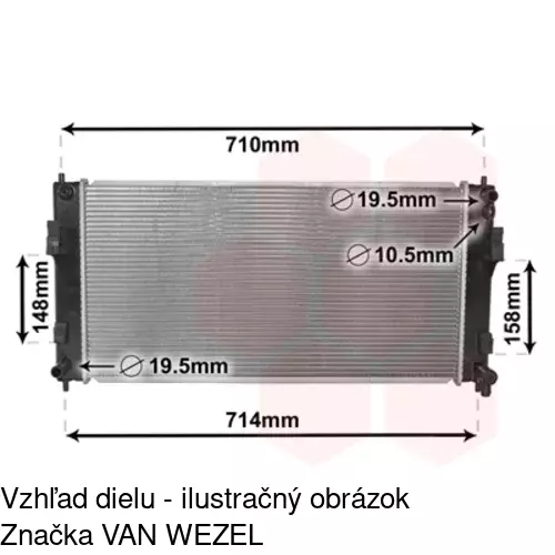 Chladiče vody 27H1081K /POLCAR/ - obr. 1