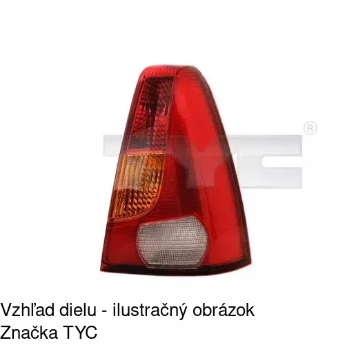 Zadné svetlo POLCAR 2800883E