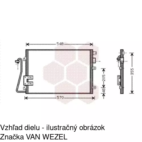 Chladiče klimatizácie 2800K81X /POLCAR/ - obr. 5