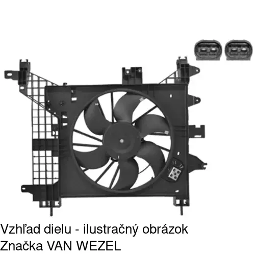Ventilátory chladičov 282023W1 /POLCAR/ - obr. 1