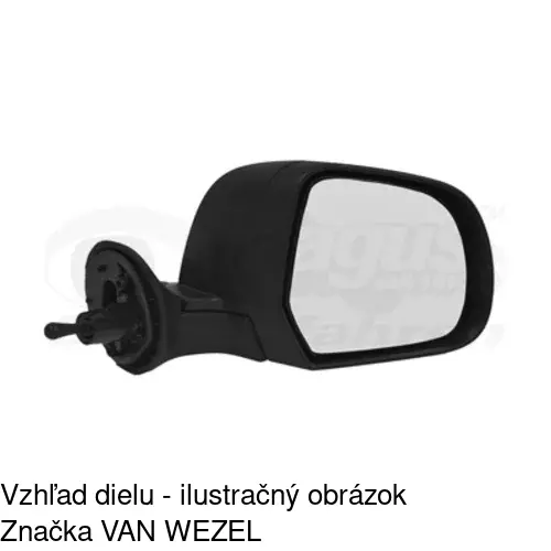 Vonkajšie zrkadlo 2820521E /POLCAR/ - obr. 3