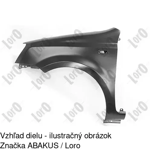 Predný blatník 300301-J /POLCAR/ - obr. 2
