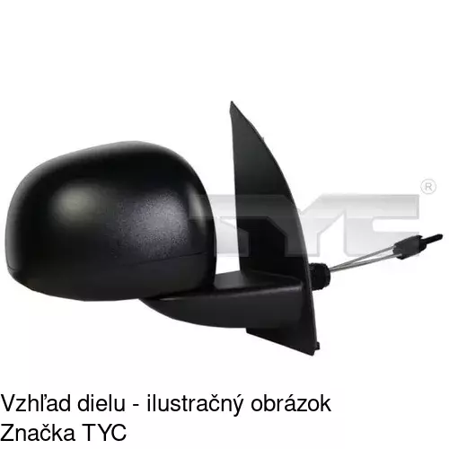 Vonkajšie zrkadlo 3003523M /POLCAR/ - obr. 2