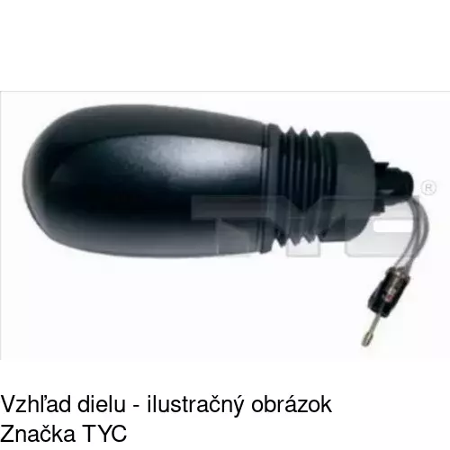 Vonkajšie zrkadlo 3022521M /POLCAR/ - obr. 3
