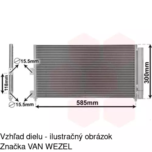 Chladiče klimatizácie 3022K8C5 /POLCAR/ - obr. 5