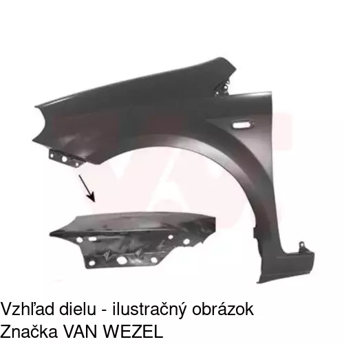 Predný blatník 302401 /POLCAR/ - obr. 2