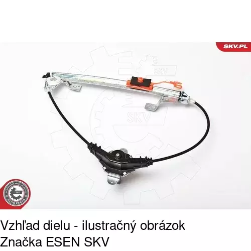 Manuálny mechanizmus okna dverí 3024PSM3 /POLCAR/ - obr. 4