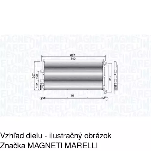 Chladiče klimatizácie POLCAR 3025K82X