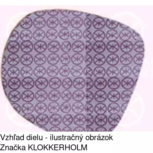 Sklo vonkajšieho zrkadla s držiakom 3031545E /POLCAR/ - obr. 3