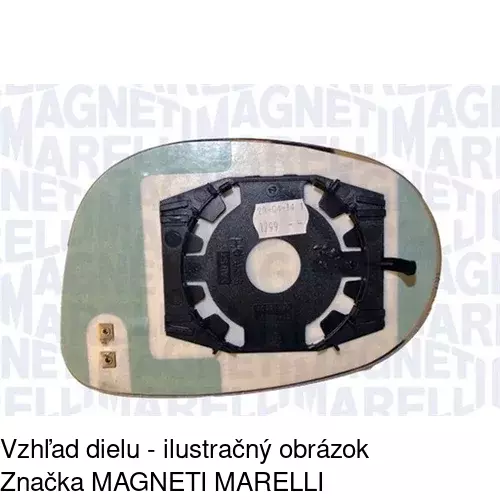 Sklo vonkajšieho zrkadla s držiakom 3031555E /POLCAR/ - obr. 3