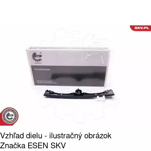 Elektrický mechanizmus okna dverí 3035PSE2 /POLCAR/ - obr. 3