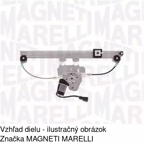 Elektrický mechanizmus okna dverí 3040PSE2 /POLCAR/ - obr. 1