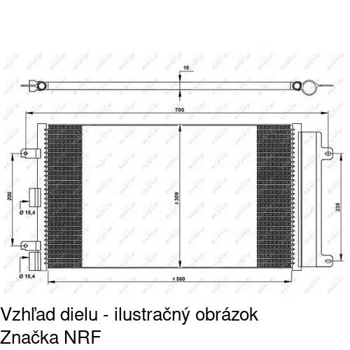 Chladiče klimatizácie 3041K81X /POLCAR/ - obr. 1