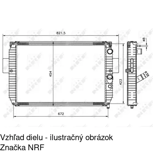 Chladiče vody 305008A6 /POLCAR/ - obr. 1