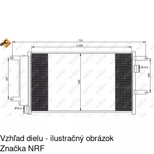 Chladiče klimatizácie 3052K8C3S /POLCAR/ - obr. 1