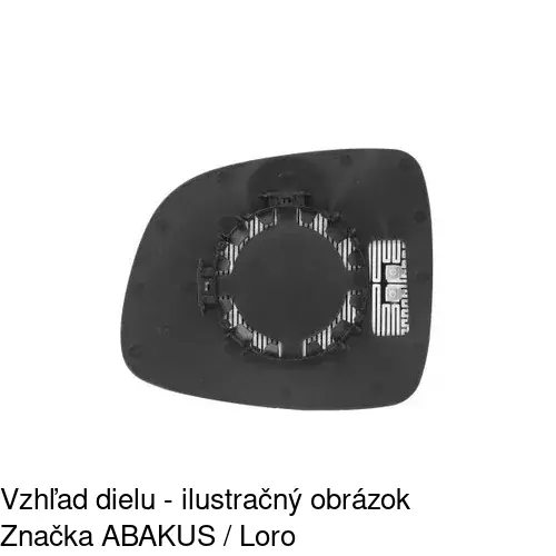 Sklo vonkajšieho zrkadla s držiakom 3075552E /POLCAR/ - obr. 4