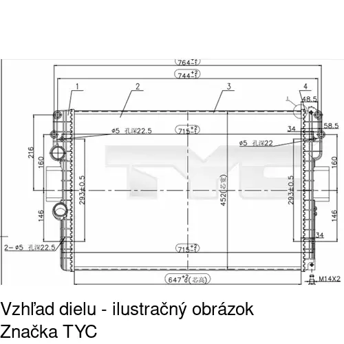 Chladiče vody POLCAR 3080081X