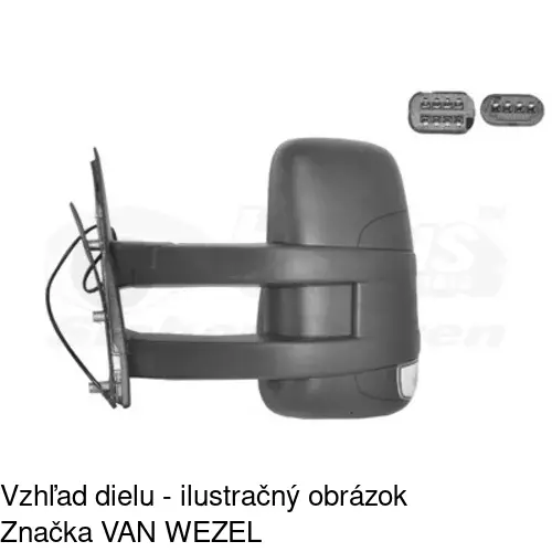 Vonkajšie zrkadlo 3080514M /POLCAR/ - obr. 4