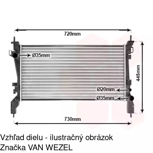 Chladiče vody 308508-1 /POLCAR/ - obr. 4