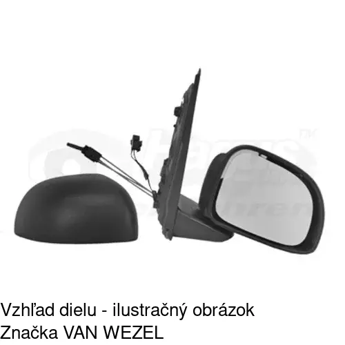 Vonkajšie zrkadlo 30A1522E /POLCAR/ - obr. 5