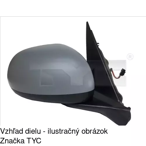 Vonkajšie zrkadlo POLCAR 30L1524E