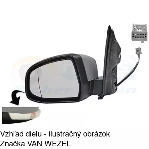 Vonkajšie zrkadlo 3205513S /POLCAR/ - obr. 3