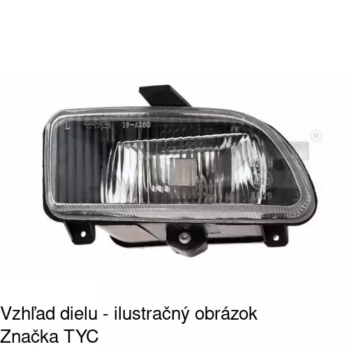 Hmlové svetlo - predné POLCAR 3216290E