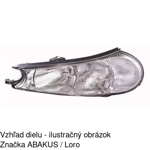 Hlavný reflektor POLCAR 3217101E